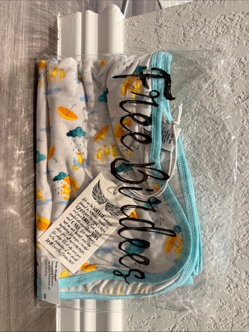 Free Birdees - Rain Duckies Swaddle